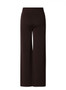 Yest Knit Wide Leg Pants in Deep Brown