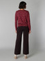 Yest Knit Wide Leg Pants in Deep Brown