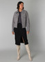 Yest  Crop Jacket in Gray Melange