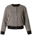 Yest Knit Houndstooth Jacket in Black and White