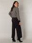 Yest Knit Houndstooth Jacket in Black and White