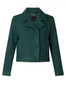 Yest Boucle Jacket in Hunter Green