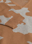 Yest V-Neck Short Sleeve Abstract Print Sweater in Camel/Gray 
