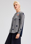 Zaget + Plover Cotton Cashmere Crewneck Sweater Dots and Heart