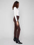 Charlie B Jeans with Narrow Cuff in Chocolate Brown