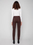 Charlie B Jeans with Narrow Cuff in Chocolate Brown
