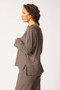 Habitat Striped Canyon Pullover in Truffle