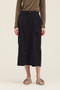 Cotton Cargo Skirt in Black