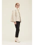 Spring Quilted Short Jacket in Off White