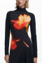 Desigual Long Sleeve Asymmetrical  Dress