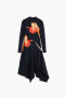 Desigual Long Sleeve Asymmetrical  Dress