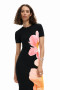 Desigual Long Knit Floral Dress