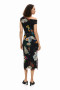 Desigual Midi Collage Dress