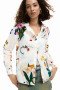 Desigual Long Sleeve Shirt with Floral Print