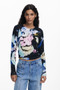 Desigual Sweaters with Water Lily Print