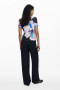 Desigual Floral Textured Tee Shirt