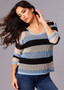 Angel Open Weave Striped Sweater