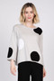 Olivia by Habitat Polkadot Cotton Sweater in Neutral 