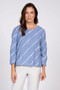 Olivia by Habitat Textured Pullover in Blue