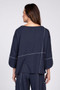 Olivia by Habitat Navy Pullover with White Stitch Detail