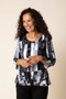 Habitat Brush Strokes 3/4 Sleeve Pullover