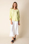 Habitat Whisper Jacquard Rayon Pleat Pullover in Aloe