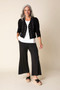 Habitat Eyelet Bloom Open Front Jacket in Black