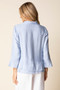 Habitat Soft Rayon Jacquard Flounce Jacket in Cornflower