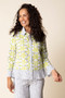 Habitat Amalfi Floral Flounce Jacket in Leaf