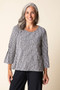 Habitat Daisy Dash Flounce Pullover in Black