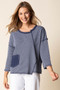 Habitat Opposites Attract Inside Out Pullover in Navy