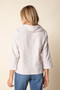 Habitat  Cotton/Linen Cowl Neck Flounce Top in Oatmeal