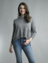 Tempo Paris Hoodie Sweater with Pockets in Charcoal