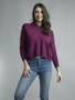 Tempo Paris Hoodie Sweater with Pockets in Magenta