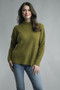Tempo Paris Mock Neck Sweater in Olive