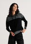 Zaget + Plover Cotton Cashmere Pullover Hoodie in Black