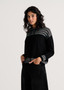 Zaget + Plover Cotton Cashmere Pullover Hoodie in Black
