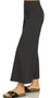 Wide Leg Ponte Knit Crop Pants in Black