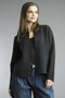 Tempo Paris Cardigan Sweater with Pockets in Black