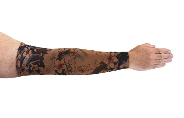 Sakura Beige Arm Sleeve - LympheDUDEs