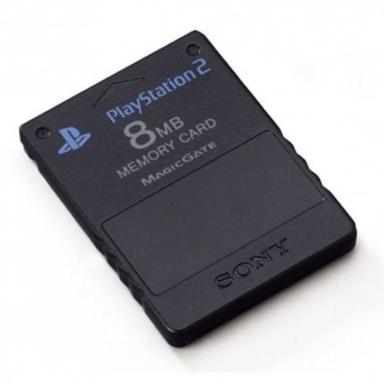 8MB Black PS2 Memory Card - Official Sony Brand - Gaming Restored