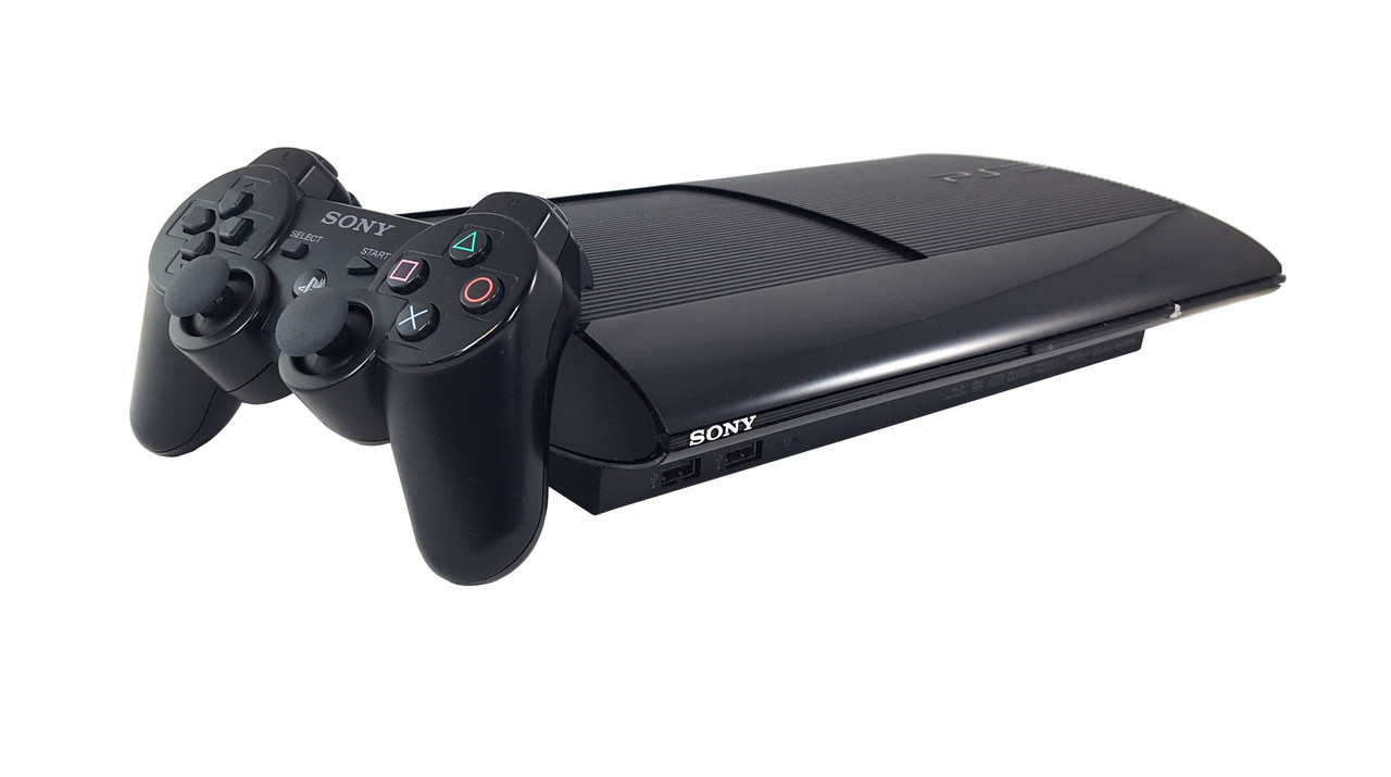 PS3 Super Slim 12 GB Console & Controller Bundle - Gaming Restored