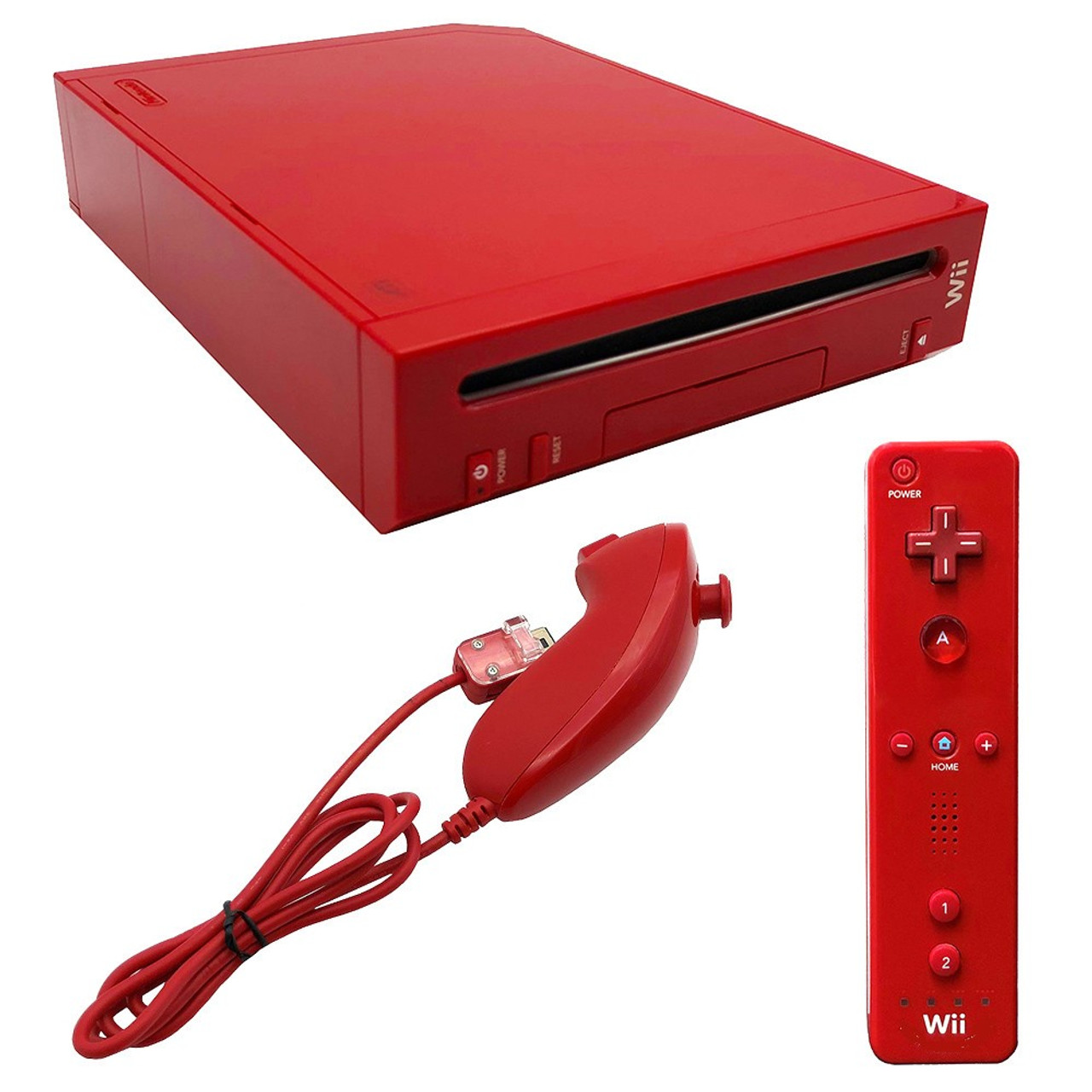 Brotherhood Whitney Mockingbird Nintendo Wii Console & Controller Bundle - Red - Gaming Restored