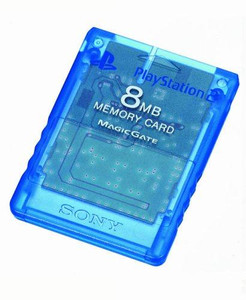 8MB Blue PS2 Memory Card - Official Sony Brand