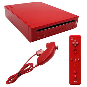 Nintendo Wii Console & Controller Bundle - Red