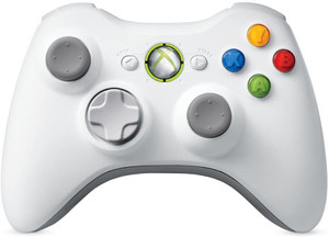 Xbox 360 White Wireless Controller - Official Microsoft Brand