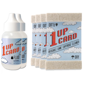 1UP Cartridge Cleaner Card x 4 Pack + 1UP Fluid x 2 Pack