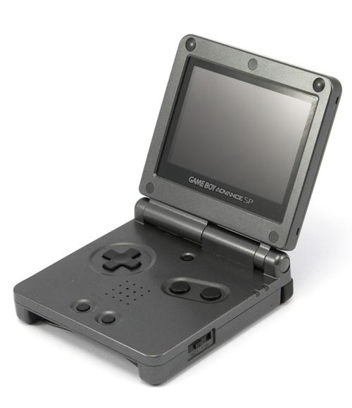 GameBoy Advance SP Console with Wall Charger - Graphite Model #001