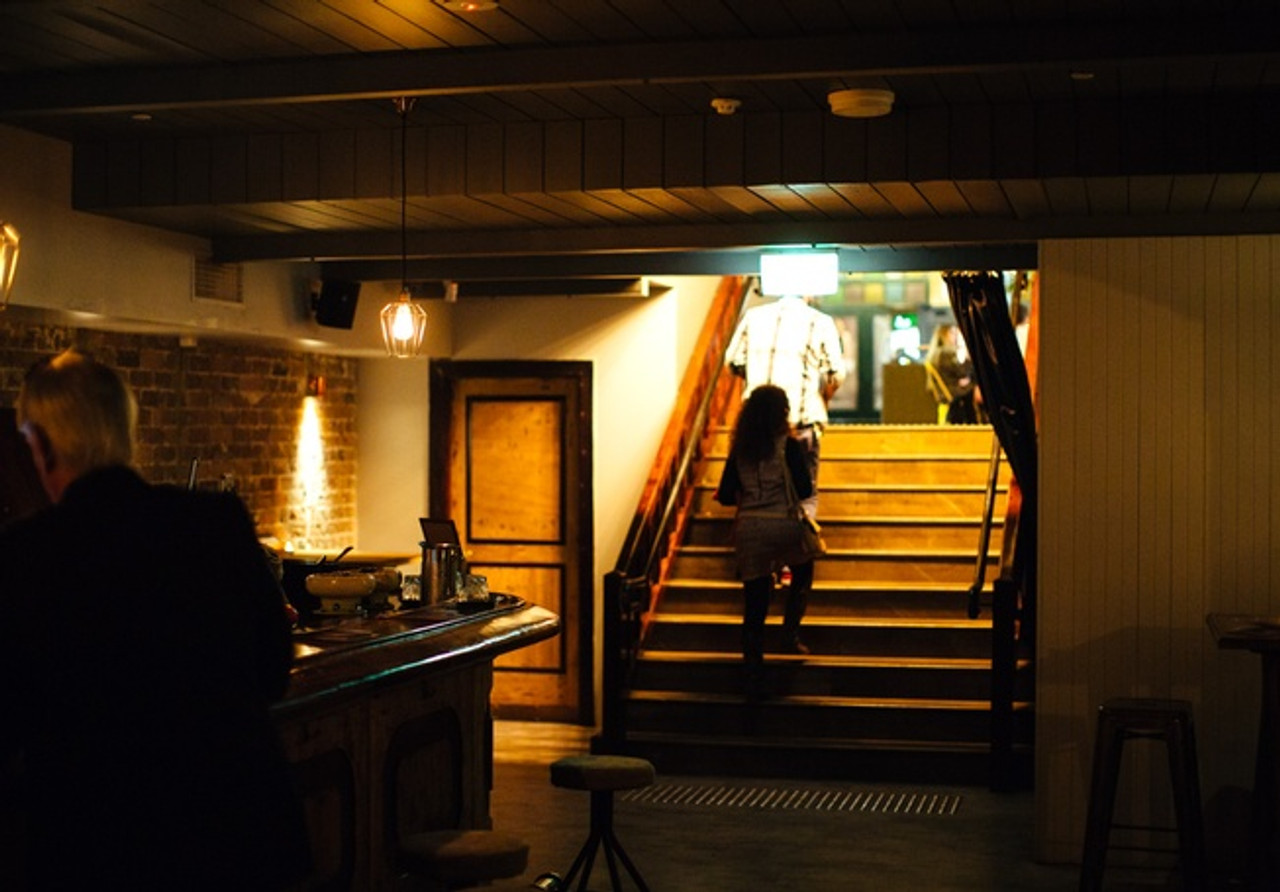 Canalside Interiors' furniture at Parke Davis
Image C/- broadsheet.com.au/sydney/nightlife/article/prescription-parke-davis