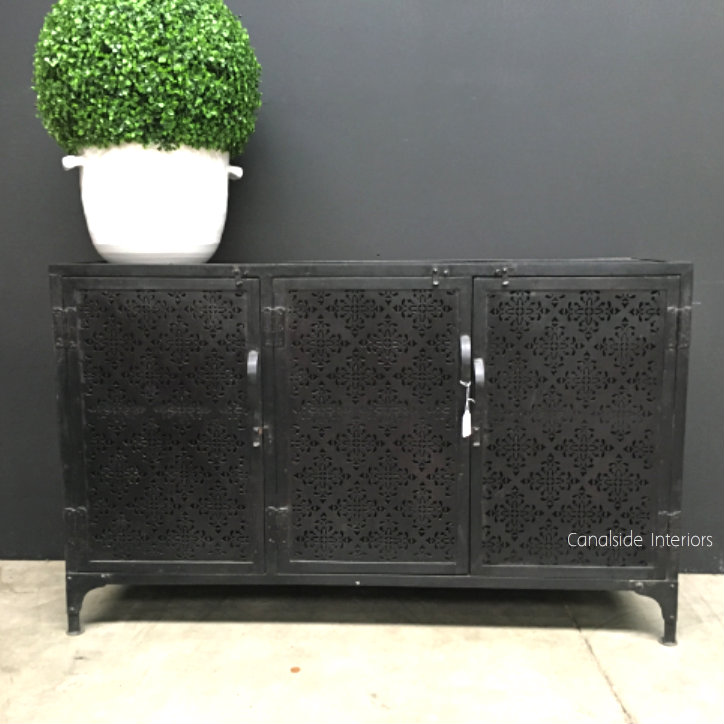 Foundry Industrial 3 Door Sideboard with Perforated Metal